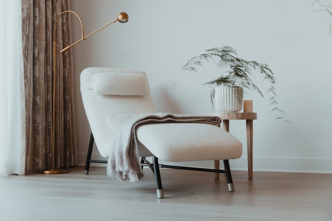 modern bedroom with plants