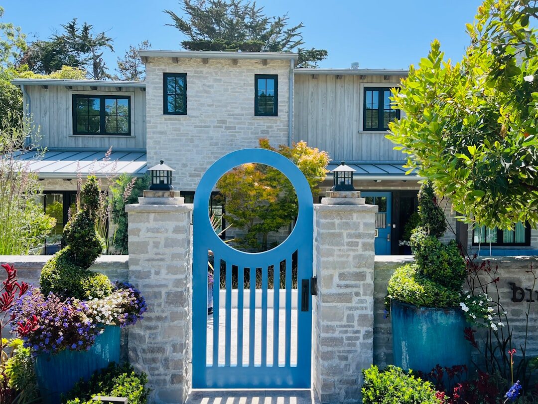 modern celebrity home exterior