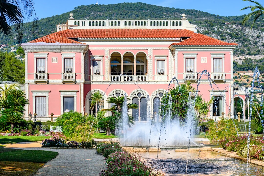french celebrity villa exterior